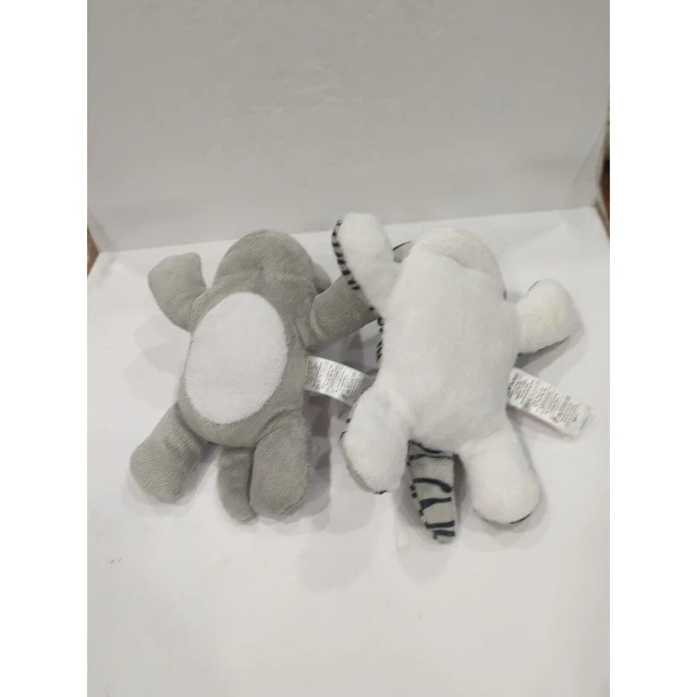 Lot Of 2 Melissa and Doug Cat Plushs Gray & Gray Striped Kitten Stuffed Animals